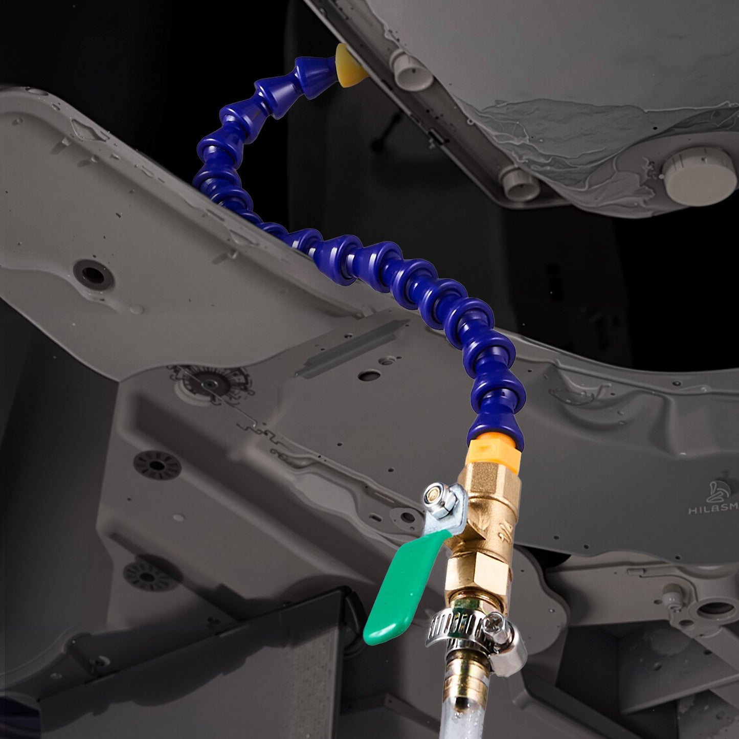 Transmission Fluid Pump, 3 L Capacity, Manual Fluid Transfer Pump with 120 cm Long Horse & HDPE Tank, Transmission Oil Pump with PTFE Tape, Manual Automotive Oil Filling System