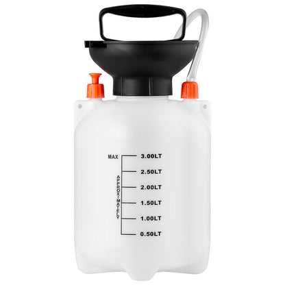 Transmission Fluid Pump, 3 L Capacity, Manual Fluid Transfer Pump with 120 cm Long Horse & HDPE Tank, Transmission Oil Pump with PTFE Tape, Manual Automotive Oil Filling System