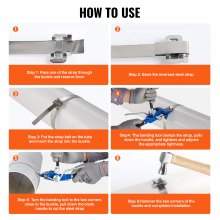 VEVOR Packaging Banding Strapping Kit Tensioning Tool Tensioner & 30 m Banding