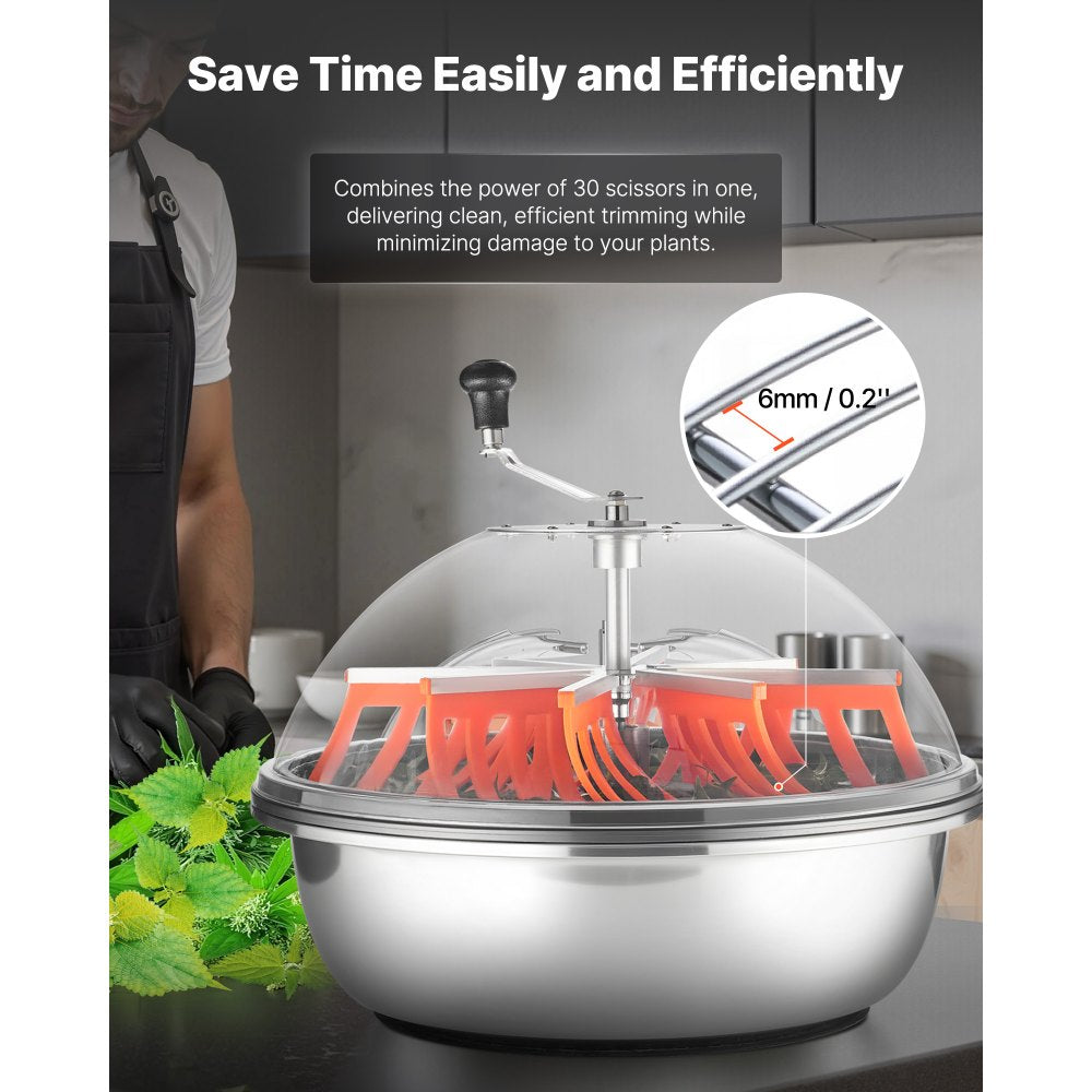 Manual Bud Leaf Trimmer 600mm Bud Bowl Trimmer Hydroponic Trimming Machine