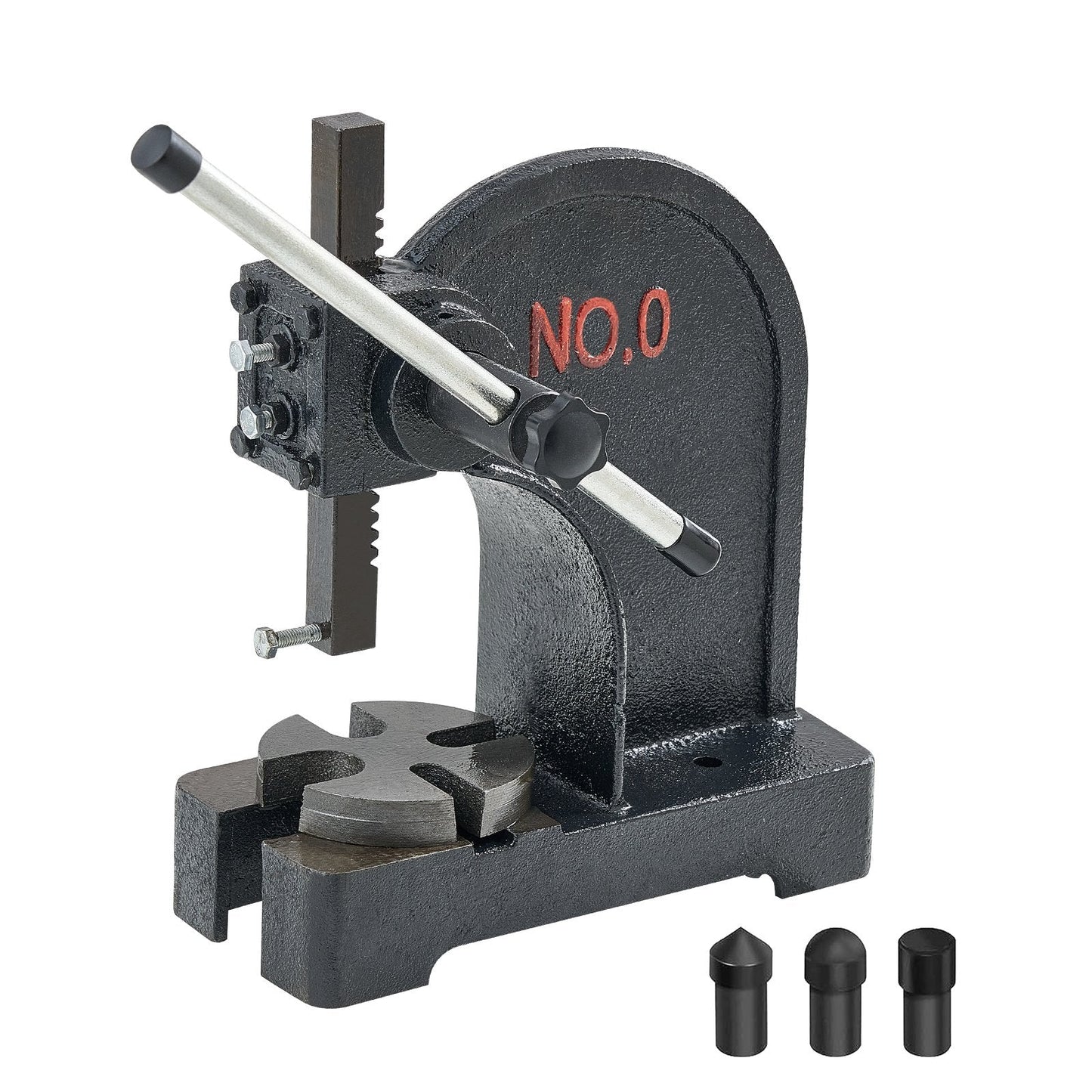 0.5 Ton Manual Arbor Press, Cast Iron, 0.3 Meter Max Height, 7.5 kg Weight