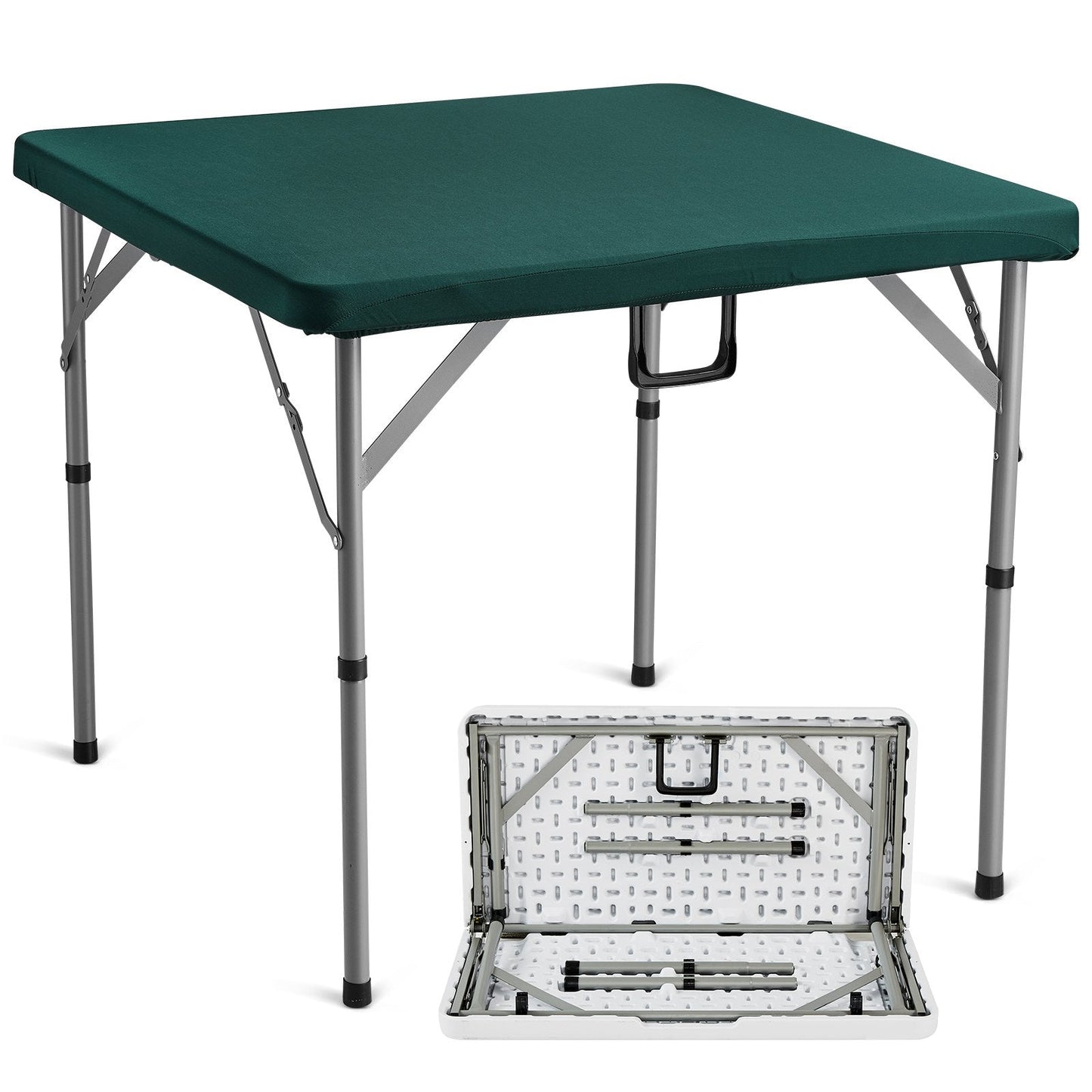 Portable 4-Player Mahjong Table with Wear-Resistant Surface, 0.9x0.9 Meters