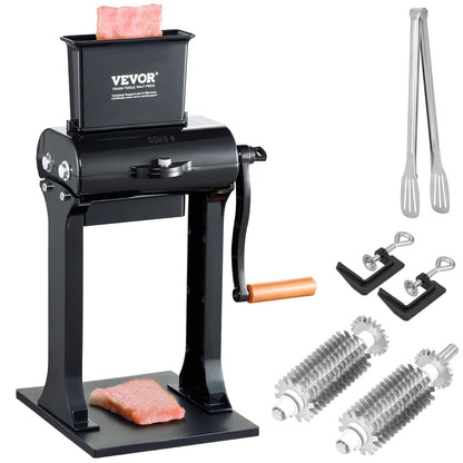 Heavy Duty Manual Meat Tenderizer, Stainless Steel, 148mm Feed Port, 3.4 kg