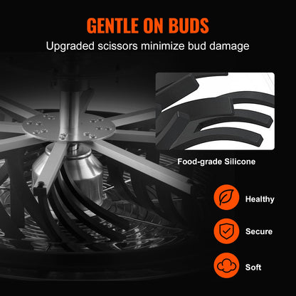 VEVOR Bud Leaf Trimmer 24 inch Stainless Steel Manual Bud Trimmer Machine