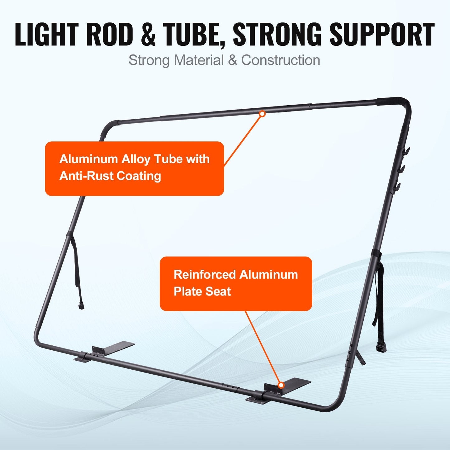Adjustable Spa Cover Lift for Rectangular Hot Tubs, Height 0.8m-1.05m, Width 1.35m-2.35m