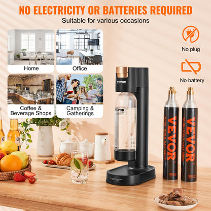 VEVOR Sparkling Water Maker, Soda Maker Machine for Home Carbonating, Seltzer Water