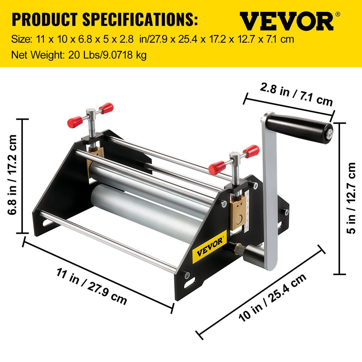 Basic Etching Press with Large Metal Bed Plate, 41.9 x 26.6 cm, Silver