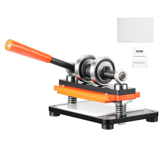 VEVOR Leather Cutting Machine, 7.1 x 3.9 in Embossing Plate Manual Die Cutter, 0.47