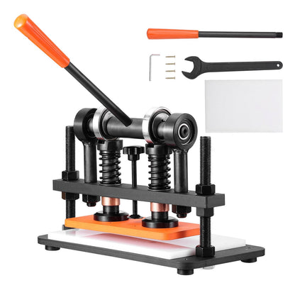 Manual Leather Die Cutter with 260 x 120 mm Embossing Plate, 1.5T Capacity