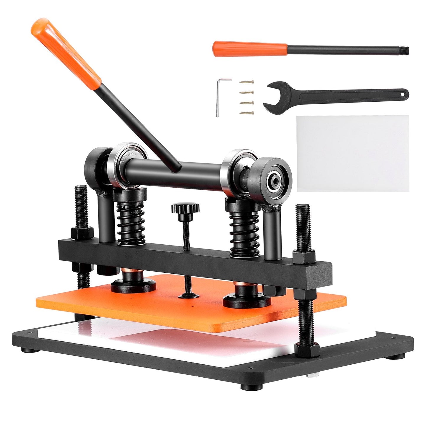 Manual Leather Die Cutter with 0.47m Stroke and 44kg Capacity, 360x260mm Plate