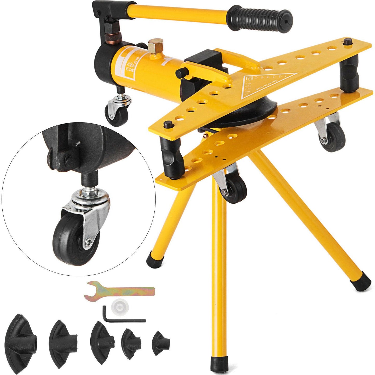VEVOR Manual Hydraulic Pipe Tube Bender Machine 10 Ton Manual Hydraulic Tube Bending