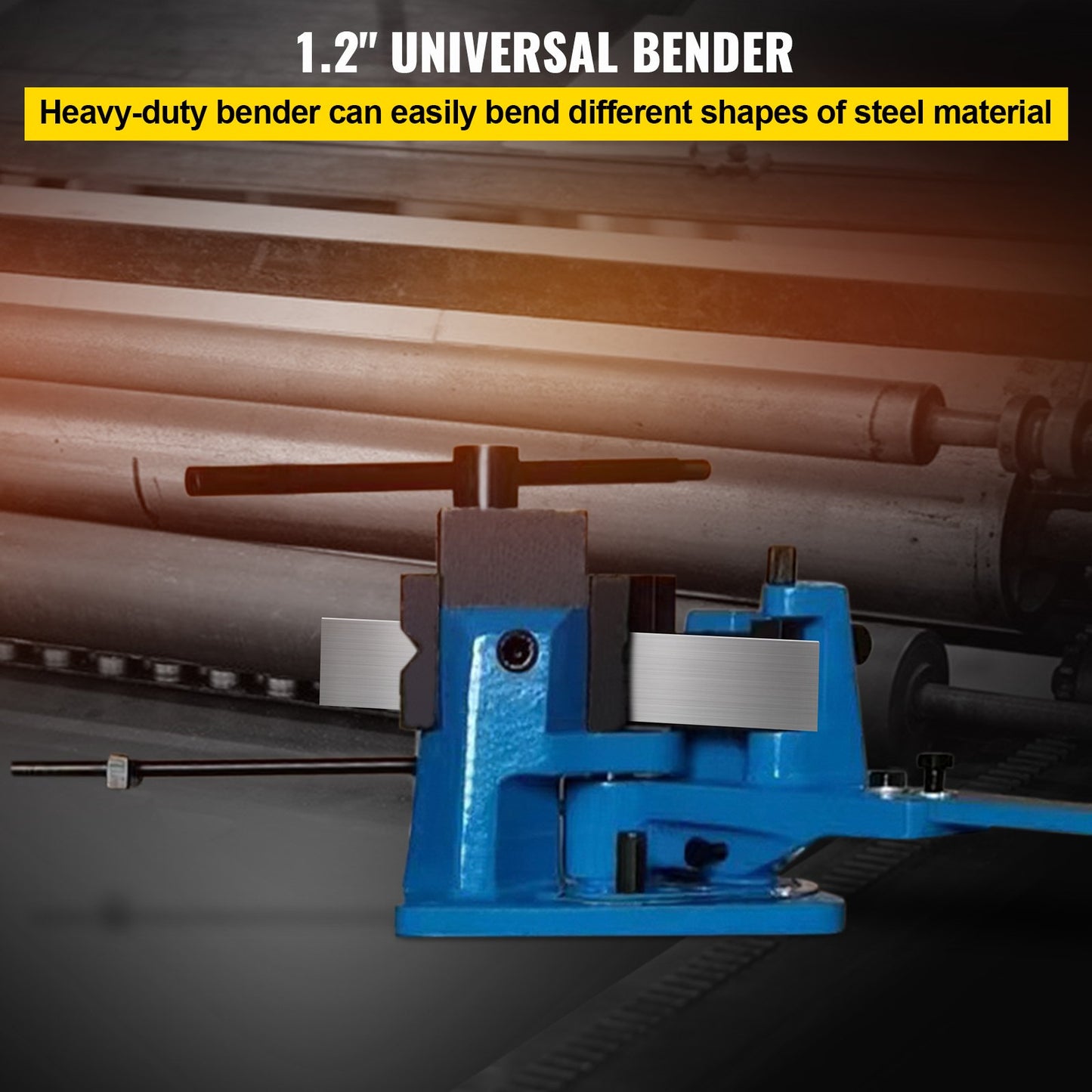 VEVOR Universal Bender 0-120 Degree Hot Bending Circular Bending Round Steel Heavy-duty
