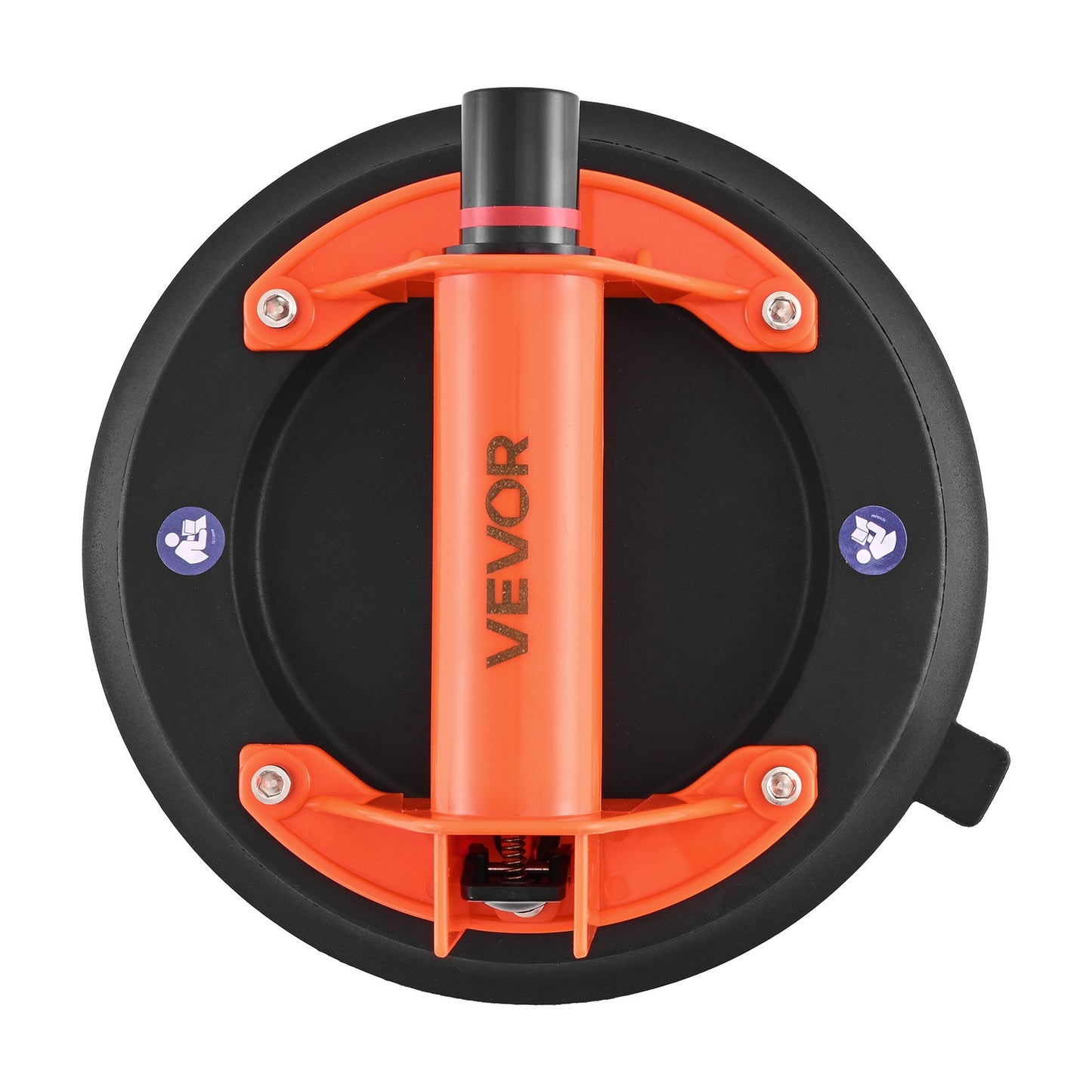 Vacuum Suction Cup, 203 mm Vacuum Glass Lifter with ABS Handle, 180 kg Max Lifting Capacity Tile Suction Cup Tool with Carrying Case for Lifting Large Tile, Granite, Drywall, Windows (1-Pack)