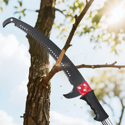 Manual Pole Saw Extendable Pole Tree Pruner 118-809.3 cm 65Mn Steel Blade