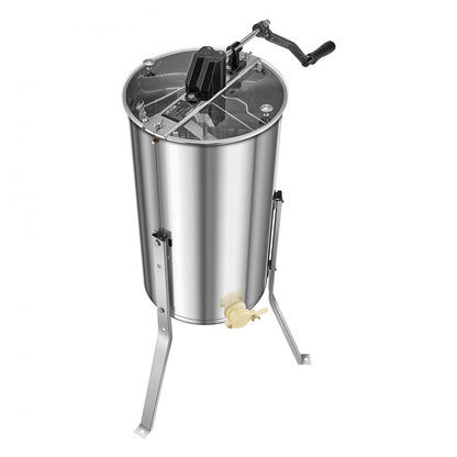 VEVOR Manual Honey Extractor 2 Frame Honey Spinner Beekeeping Stainless Steel