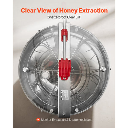 Manual Honey Extractor 6 Frame Honey Spinner Beekeeping Stainless Steel