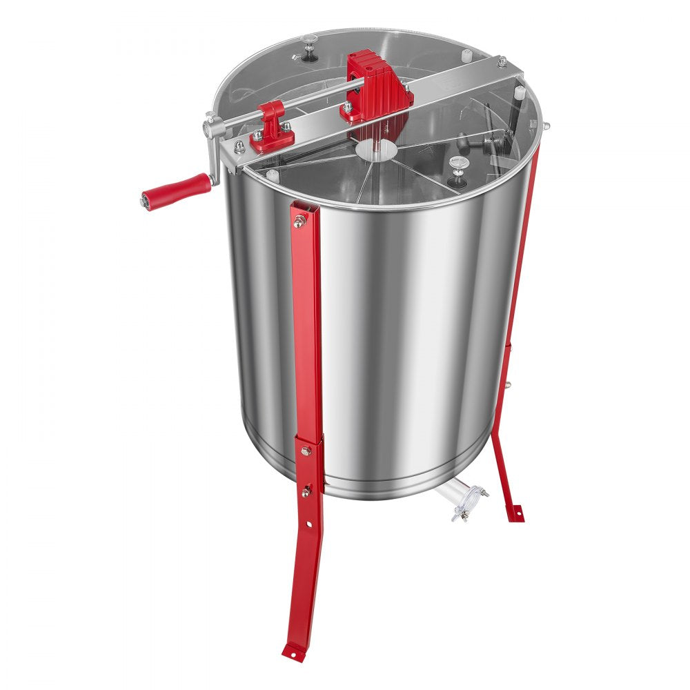 Manual Honey Extractor 6 Frame Honey Spinner Beekeeping Stainless Steel