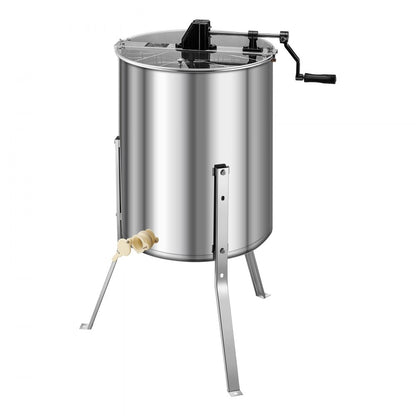 VEVOR Manual Honey Extractor 4/8 Frame Honey Spinner Beekeeping Stainless Steel