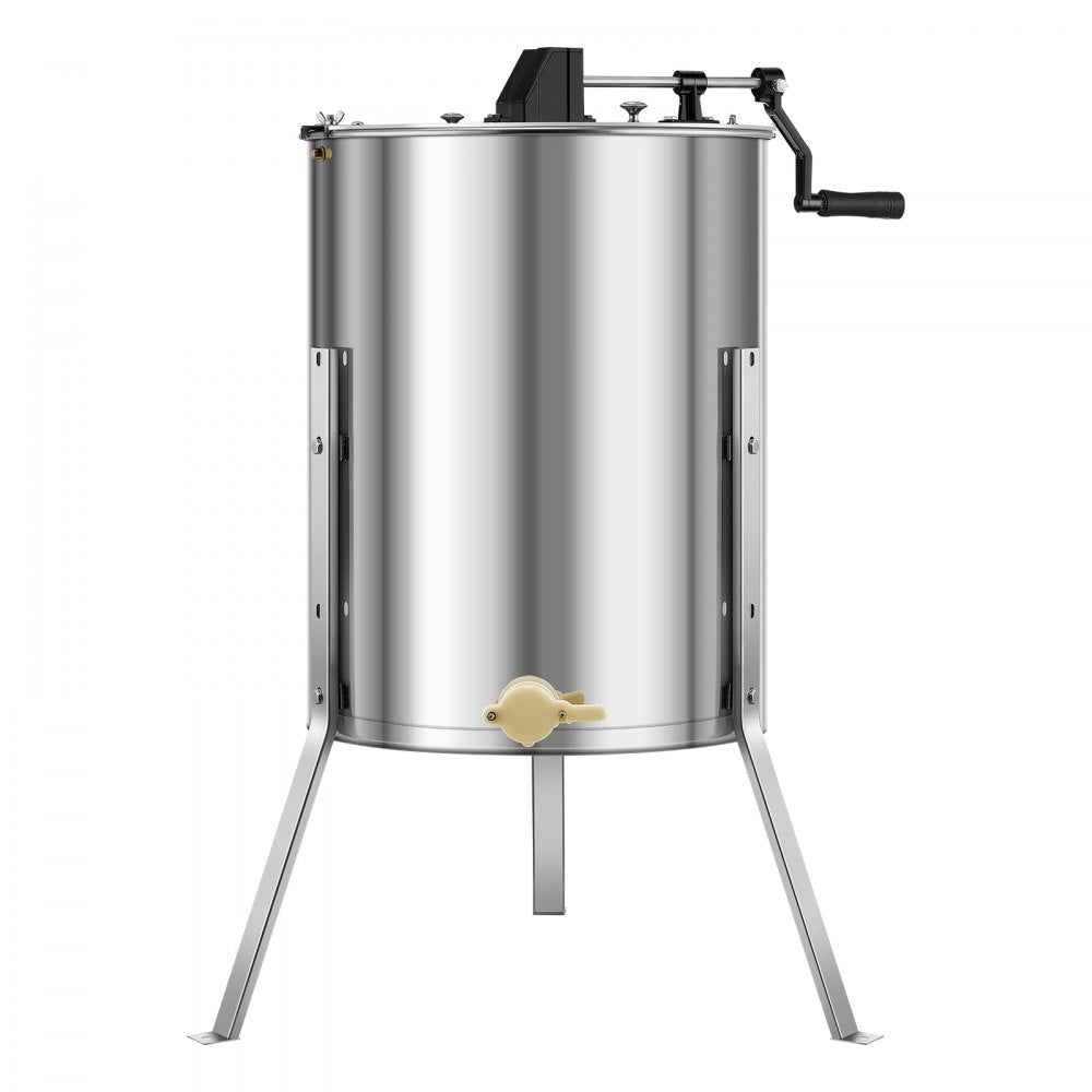 VEVOR Manual Honey Extractor 4/8 Frame Honey Spinner Beekeeping Stainless Steel