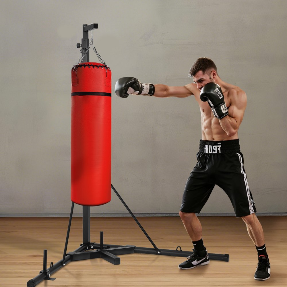 VEVOR Heavy Duty Punching Bag Frame Boxing Fitness Stand Steel Adjustable Height