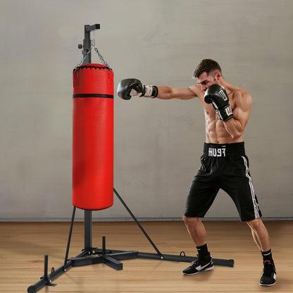 VEVOR Heavy Duty Punching Bag Frame Boxing Fitness Stand Steel Adjustable Height