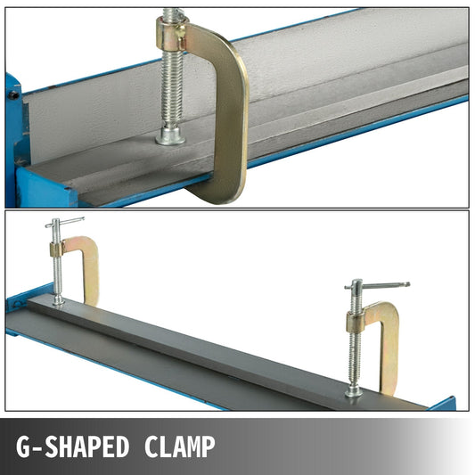 Hand Sheet Metal Bender 760mm, Adjustable Hardness, 0-90° Bending Angle