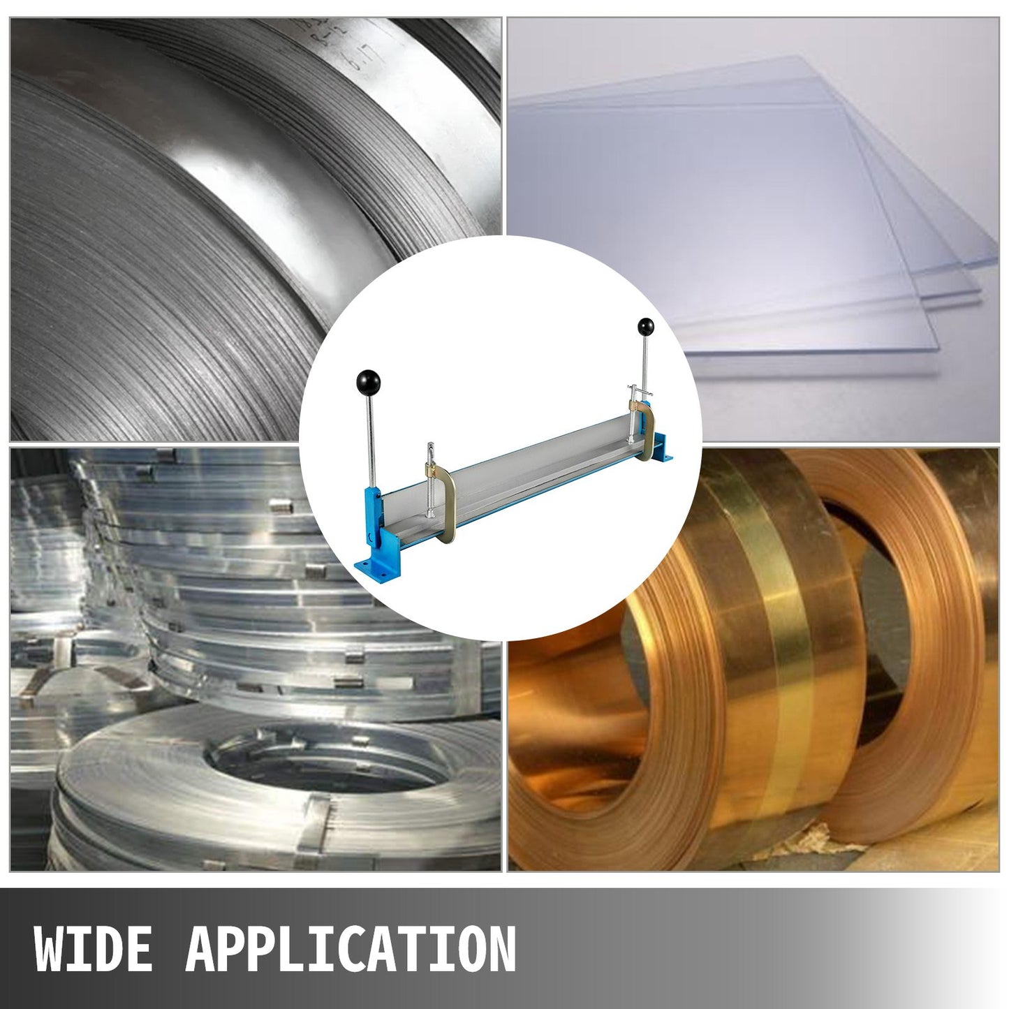 Vevor Metal Bending Machine 30" 760mm 90° Hand Sheet Metal Bender Adjustable Hardness