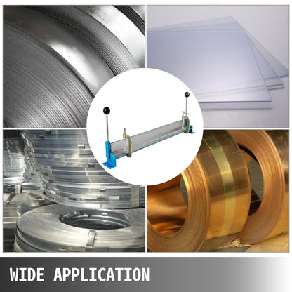 Vevor Metal Bending Machine 30" 760mm 90° Hand Sheet Metal Bender Adjustable Hardness