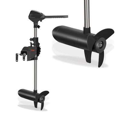 VEVOR Electric Trolling Motor 55lb Thrust Transom Mounted 24-Volt Boat Motor Variable
