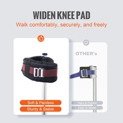 Adjustable Aluminum Stilts with Knee Pads for Painting and Home Improvement