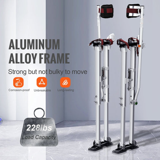 Adjustable Aluminum Stilts with Knee Pads for Painting and Home Improvement