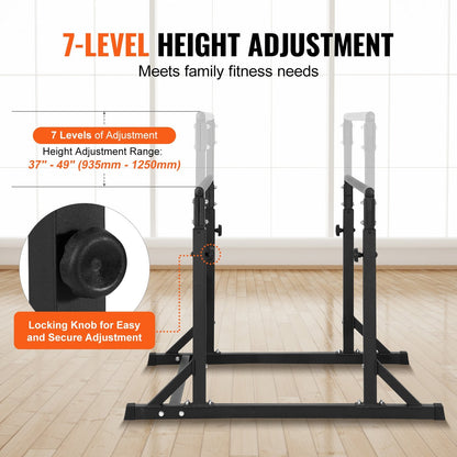Heavy Duty Dip Stand Station, 363 kg Capacity, Adjustable Height, Home Gym