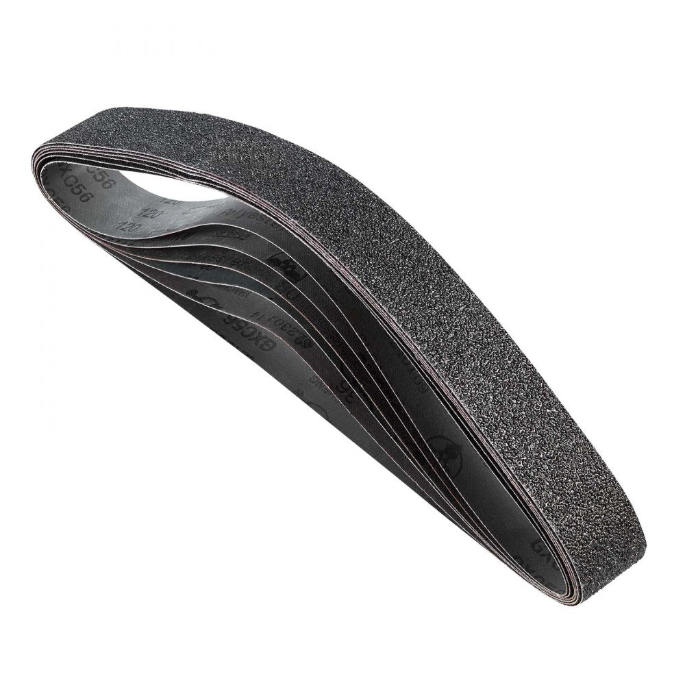 Sanding Belts 50mm x 1066mm 6PCS Belt Sander Belts with Assorted Grit