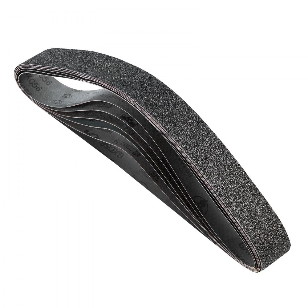 Sanding Belts 50mm x 1066mm 6PCS Belt Sander Belts with Assorted Grit