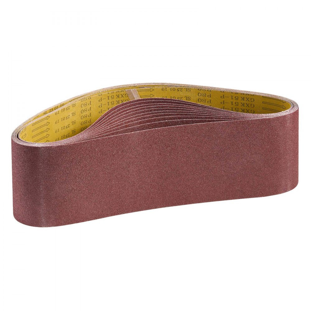 Sanding Belts 152 x 1219mm Belt Sander Sanding Belt 80 Grit Aluminum Oxide