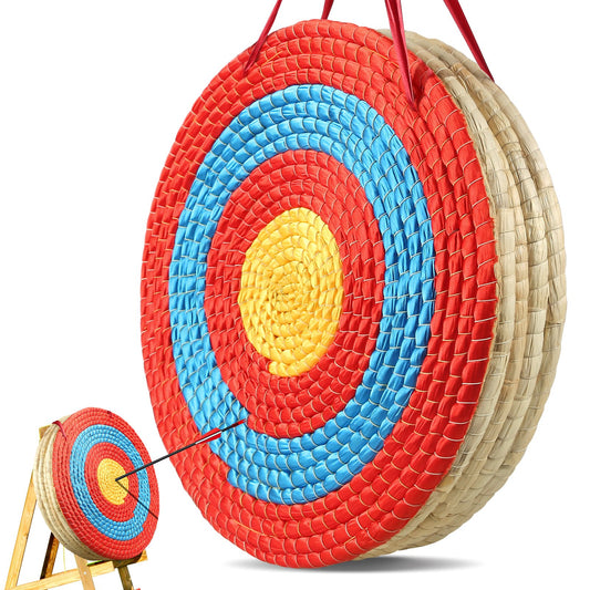 VEVOR Archery Target, 5 Layers 20" Arrow Target, Traditional Solid Straw Round Archery