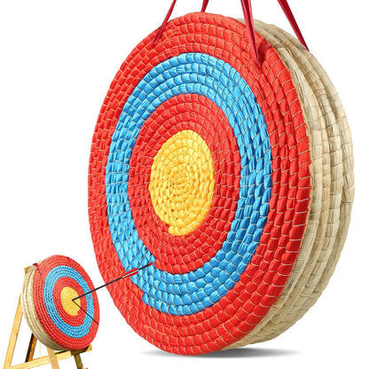 Traditional Straw Archery Target, 5 Layers, 0.5m Diameter, 3.95 kg, for Outdoor Use