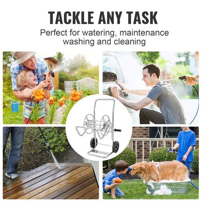 VEVOR Hose Reel Cart 200ft. Heavy Duty Garden Water Yard Planting w/ Wheels