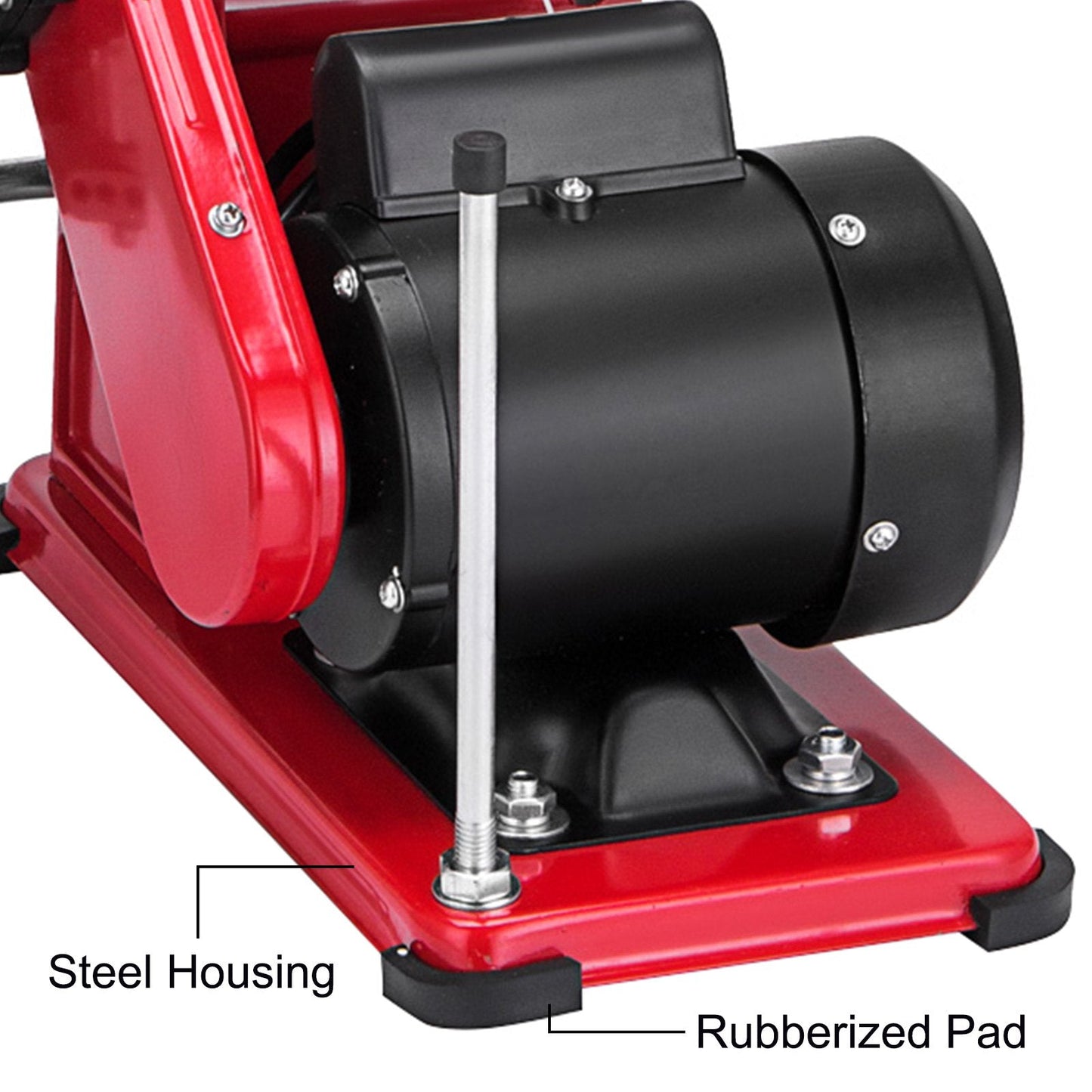 Electric Bench Belt and Disc Sander, 375W, Adjustable for Precision Sanding