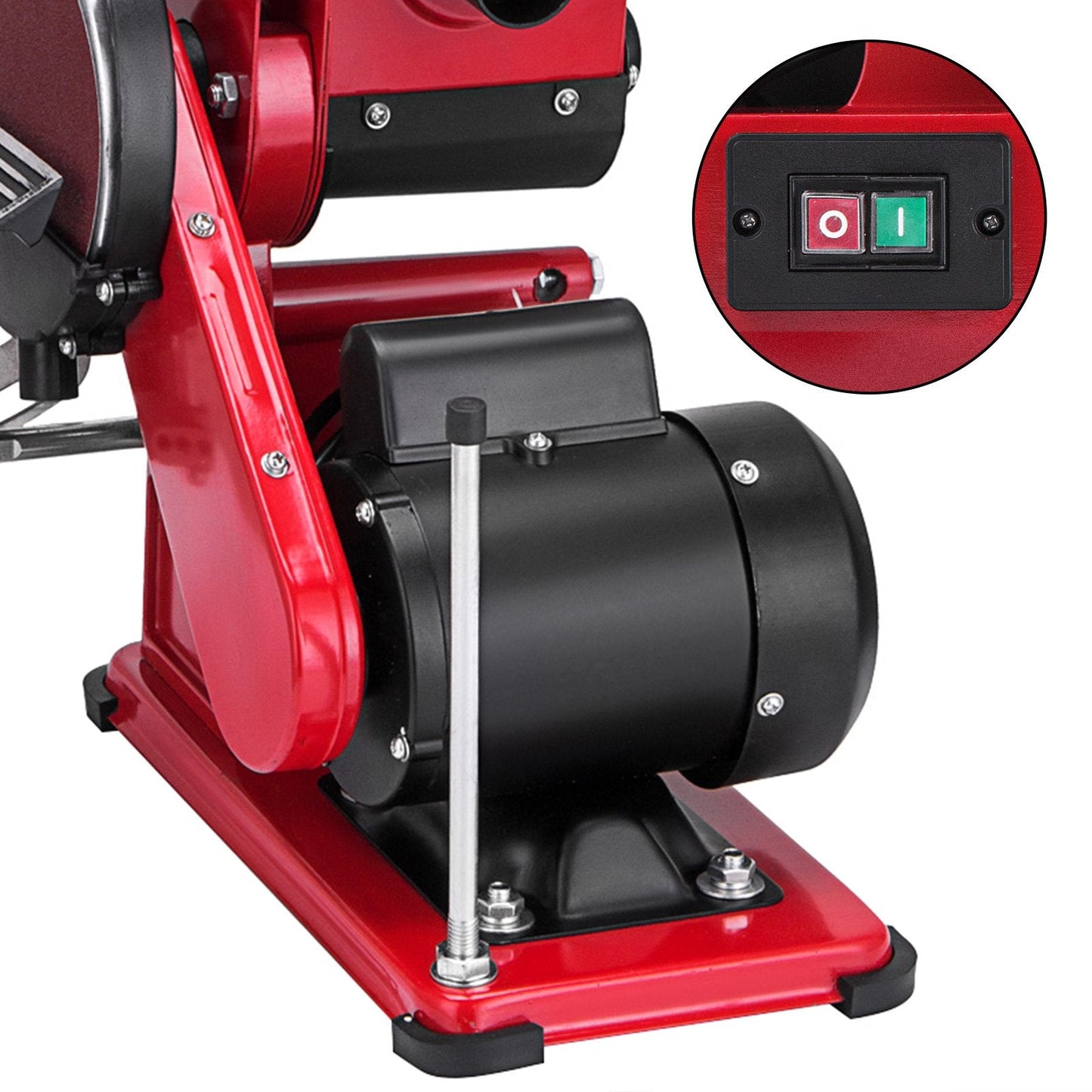 Electric Bench Belt and Disc Sander, 375W, Adjustable for Precision Sanding