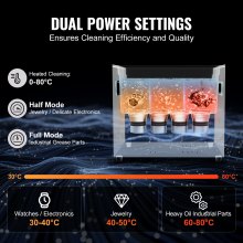 10L Ultrasonic Cleaning Machine with Timer, Heater & Basket, 240W, 6.8 kg
