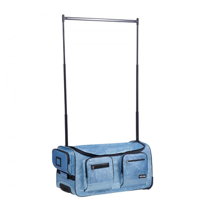 VEVOR 29 Inch Dance Bag with Garment Rack Rolling Dance Duffle for Travel Blue