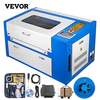 40W CO2 Laser Engraver Cutter, 300x500 mm, High Precision & Safe Operation