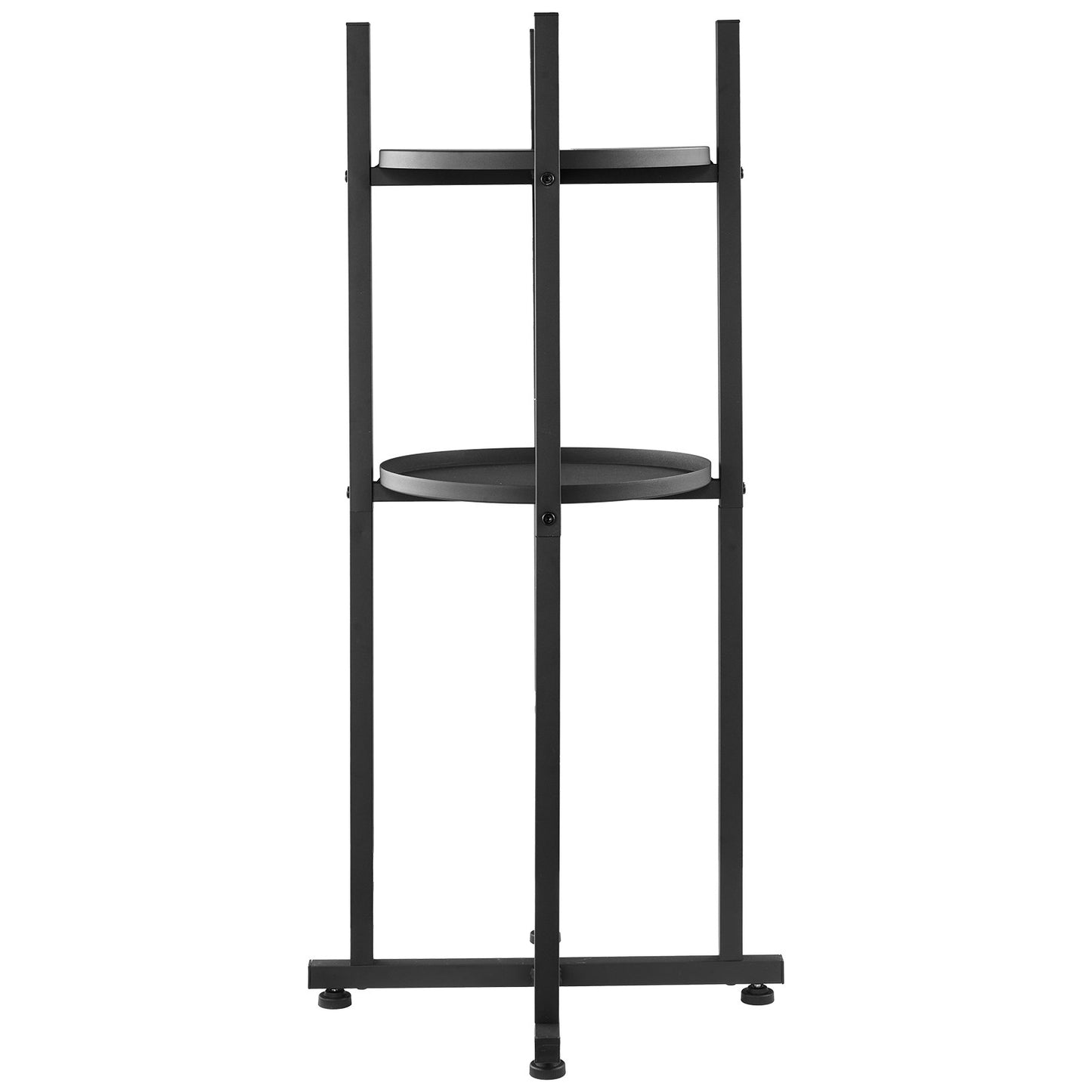Water Dispenser Stand, 2 Tiers Water Jug Holder for 1 Bottle, Heavy Duty Jug Rack Organizer with Detachable Storage Shelf, Cross-Shaped Stable Base, for Kitchen, Office, Living Room, Black
