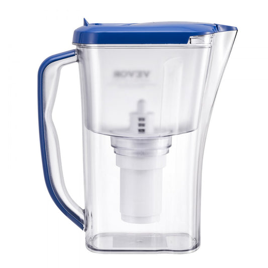 VEVOR Water Filter Pitcher 9 Cup 5-stage Water Filtration Pitcher 40 Gallons