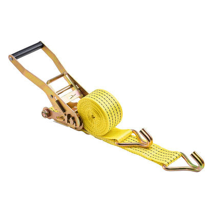 Ratchet Straps, 50.8 mm x 4.6 m, Heavy Duty Tie Down Straps with Double J Hook, 2268 kg Break Strength, Carry Bag, Tie Down Ratcheting for Moving, Trailers, Motorcycles, Kayaks, Car Roof, 6 Pack