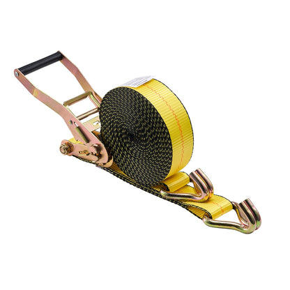 Ratchet Straps, 50.8 mm x 9.1 m, Heavy Duty Tie Down Straps with Double J Hook, 4536 kg Break Strength, Carry Bag, Tie Down Ratcheting for Moving, Trailers, Motorcycles, Kayaks, Car Roof, 4 Pack