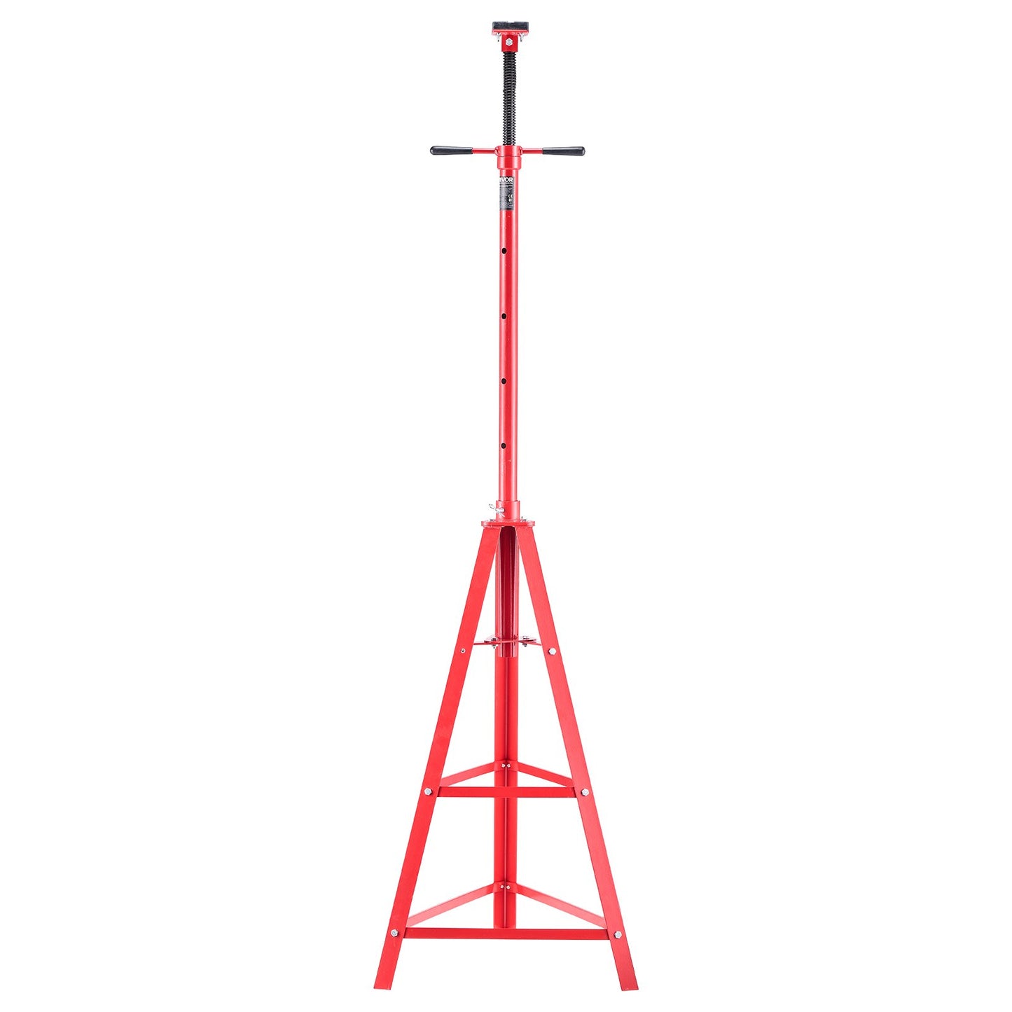 Under Hoist Tripod Stand, 2 Ton Capacity High Lift Jack Stand Reach Underhoist Support, Lifting from 1200 mm to 2150 mm, 4-Level Adjustable Height, Heavy Duty Carbon Steel for Car Lift & Support
