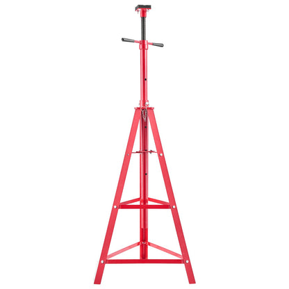 Under Hoist Tripod Stand, 2 Ton Capacity High Lift Jack Stand Reach Underhoist Support, Lifting from 1200 mm to 2150 mm, 4-Level Adjustable Height, Heavy Duty Carbon Steel for Car Lift & Support