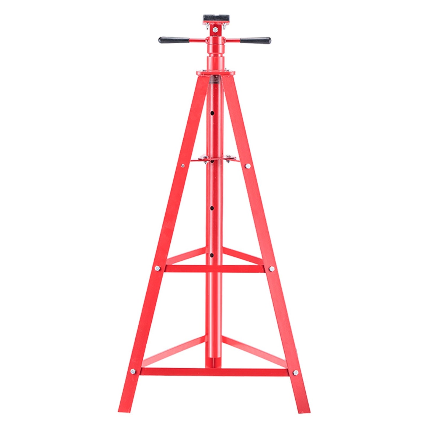 Under Hoist Tripod Stand, 2 Ton Capacity High Lift Jack Stand Reach Underhoist Support, Lifting from 1200 mm to 2150 mm, 4-Level Adjustable Height, Heavy Duty Carbon Steel for Car Lift & Support